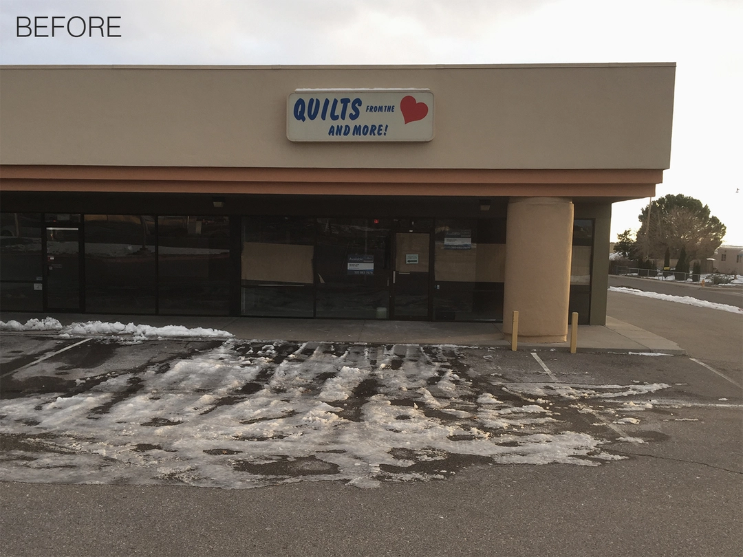 View of previous storefront.