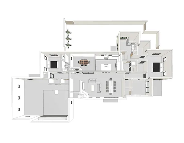 Memmer Residence - 3D Renderings - Floor Plan
