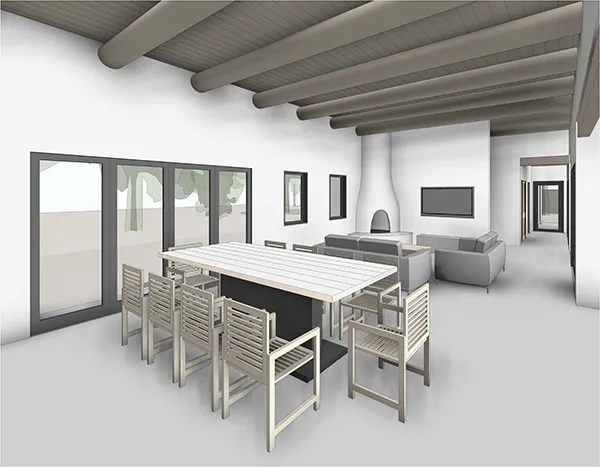 Memmer Residence - 3D Renderings - Interiors - Dining Room