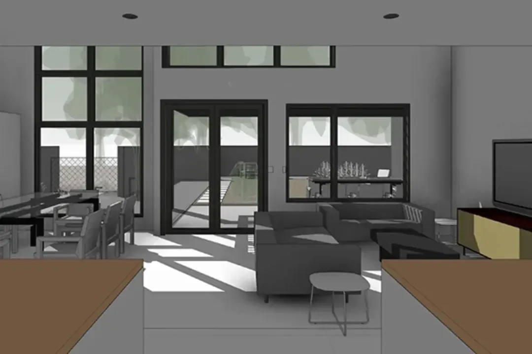Masters Borin Residence - 3D Renderings - Interiors - Living Room