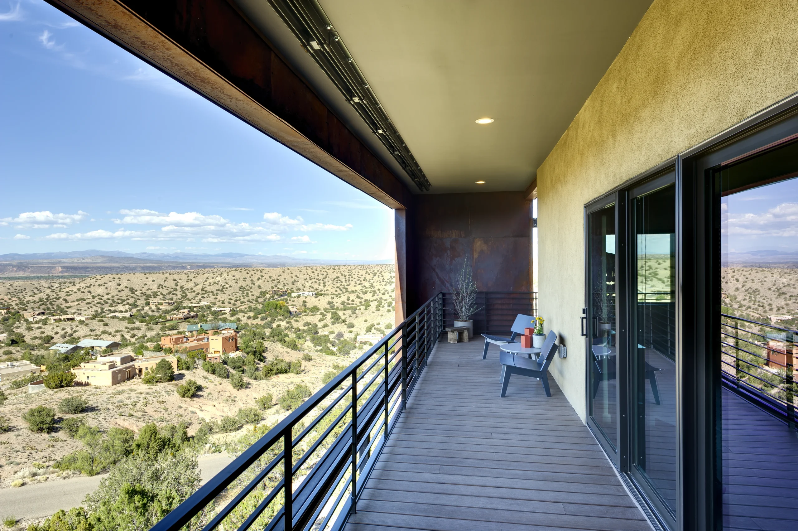 Balcony overlooking the desert