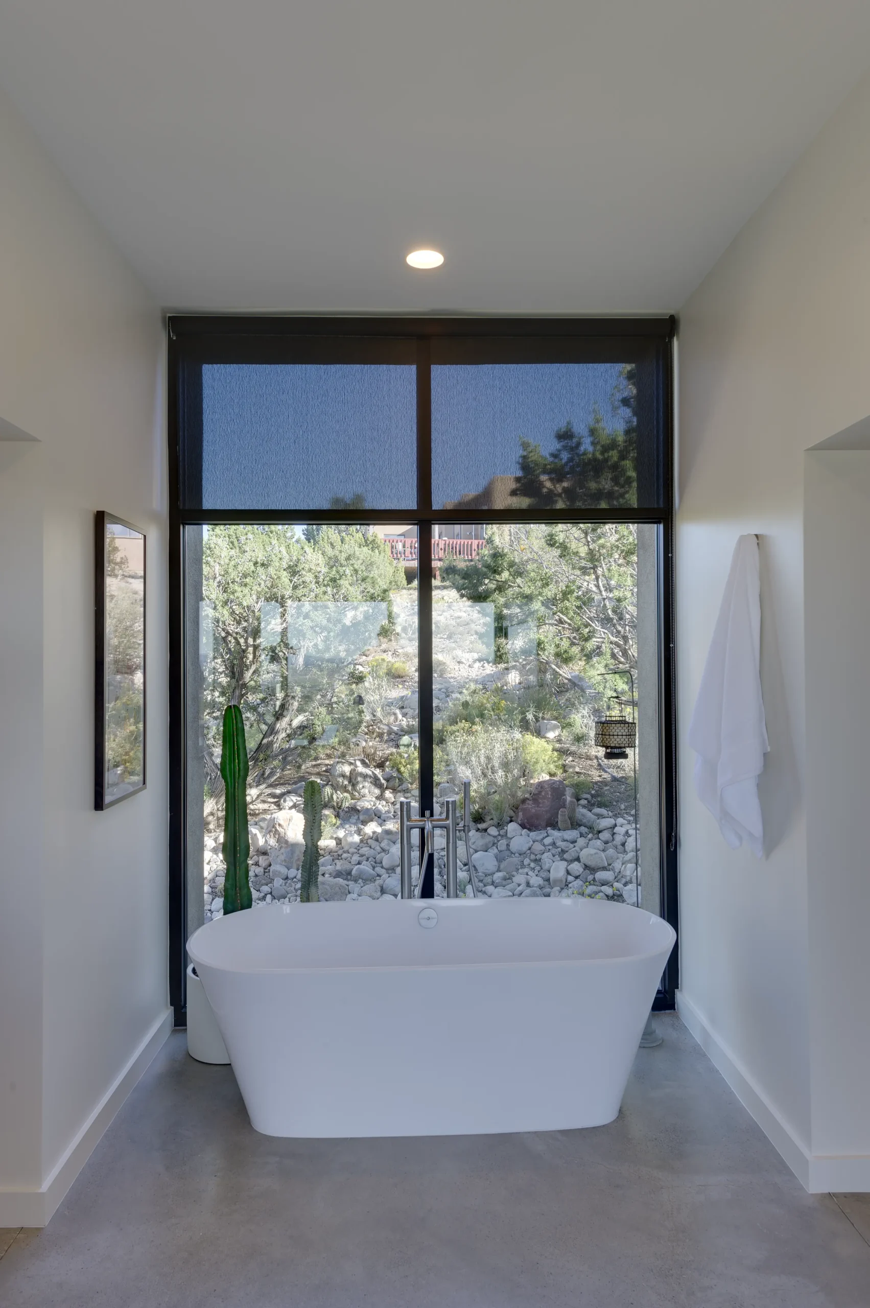 View of the bathtub in the bathroom