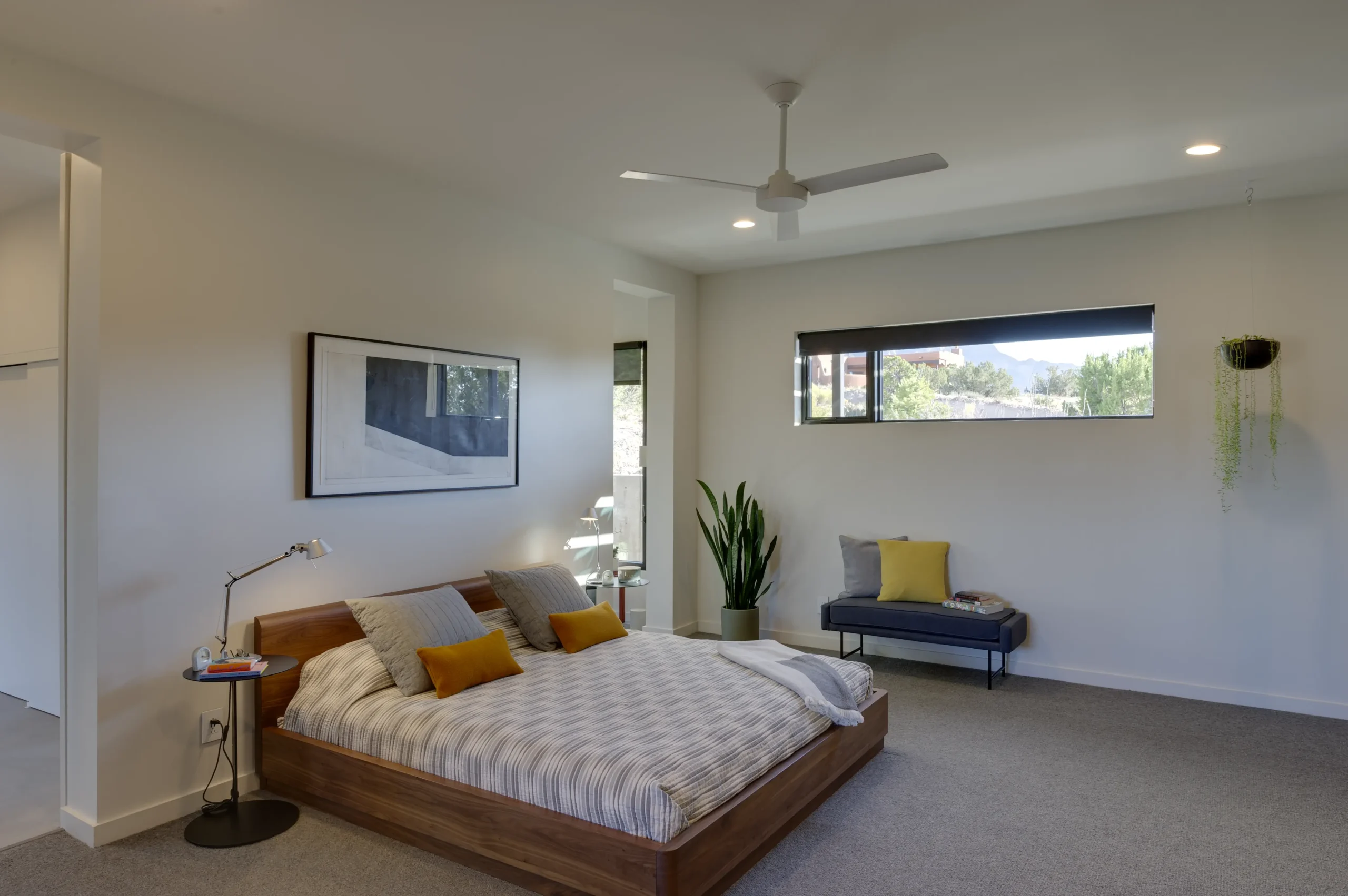 View of the master bedroom