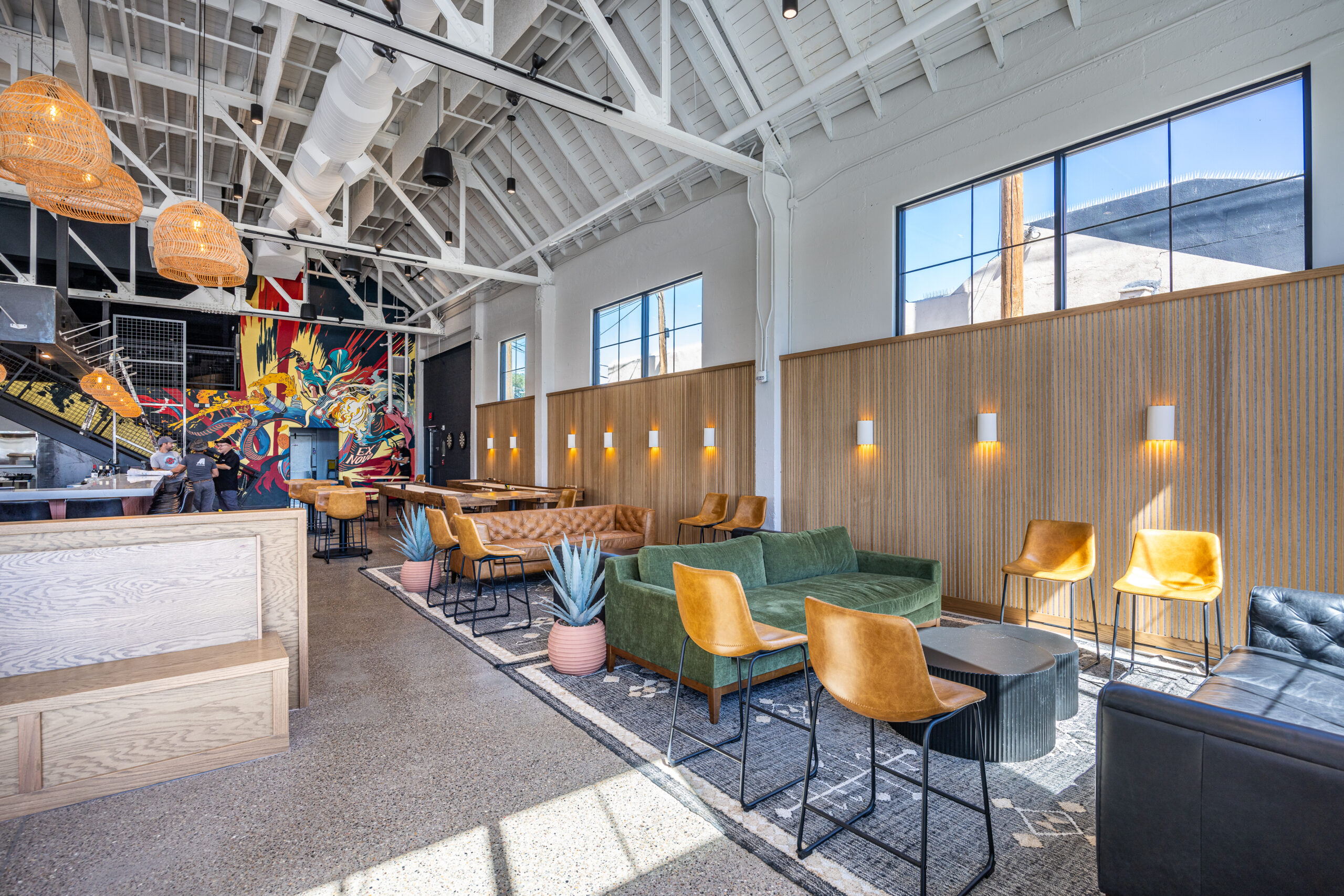 Seating area at Ex Novo Downtown