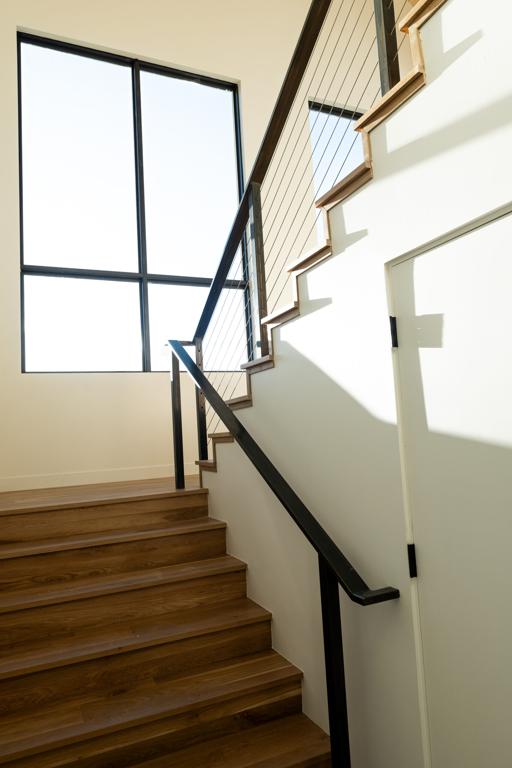 View of the stairs in the Masters and Borin home