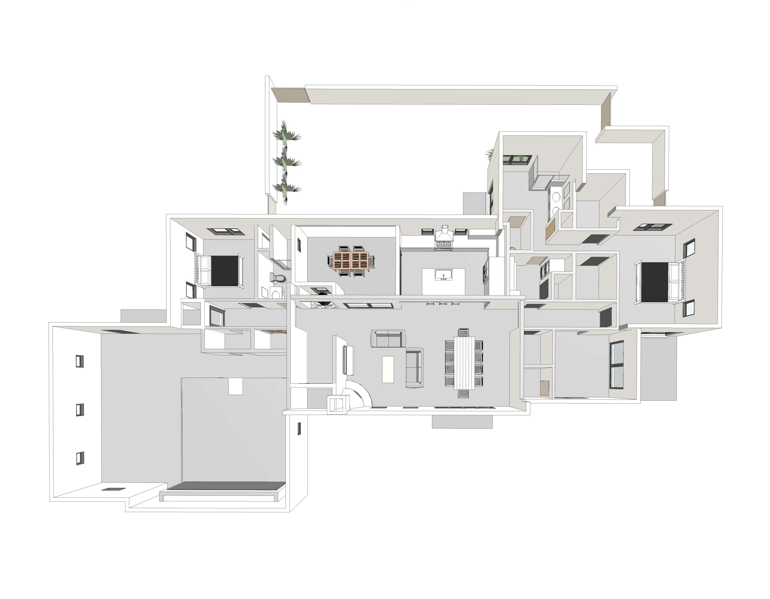 Memmer Residence - 3D Renderings - Floor Plan
