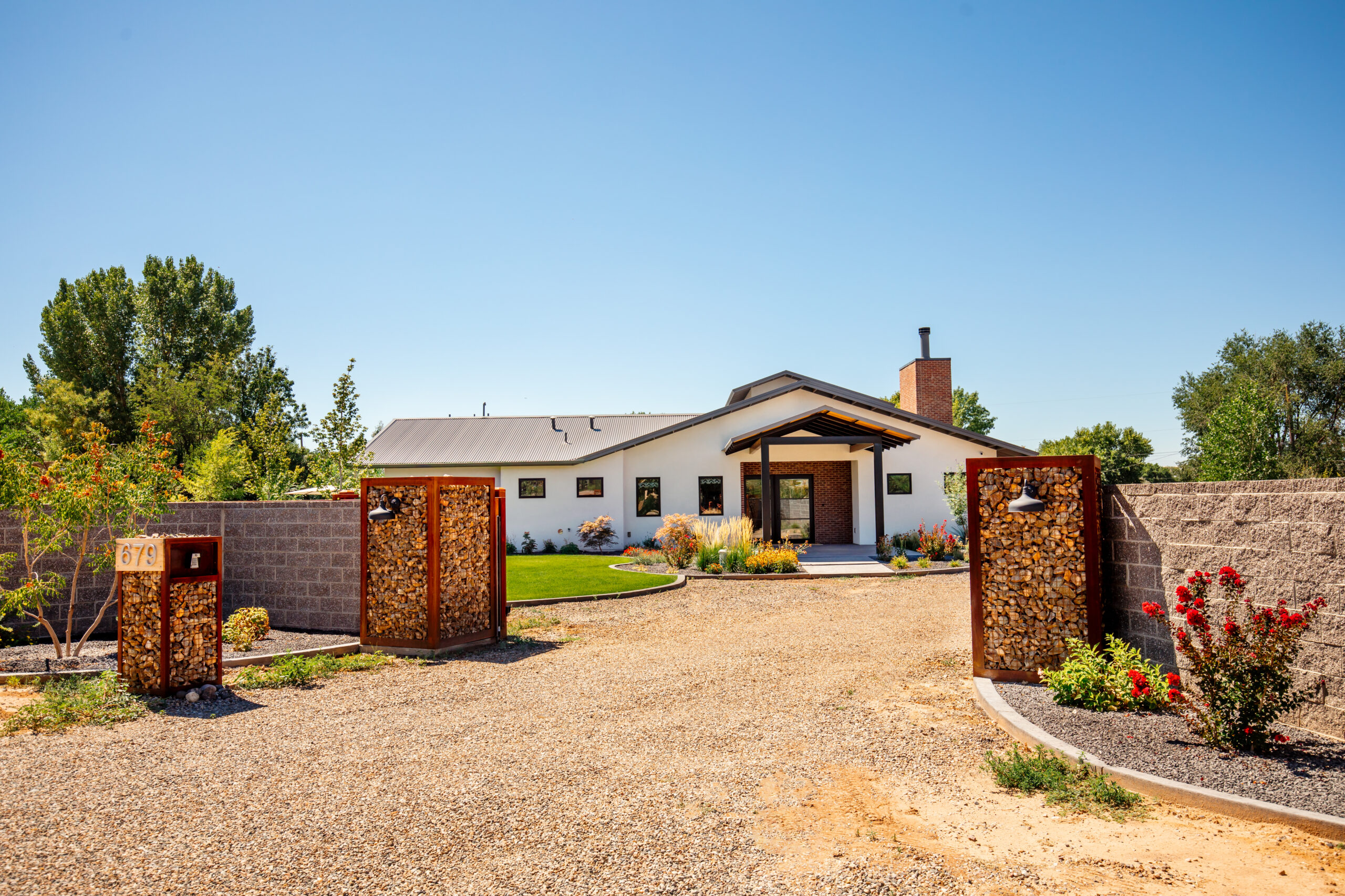 Poper Residence - Exterior - Entry Gates